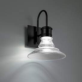 Image4 of WAC Nantucket 13 1/4" High Black LED Outdoor Wall Light more views