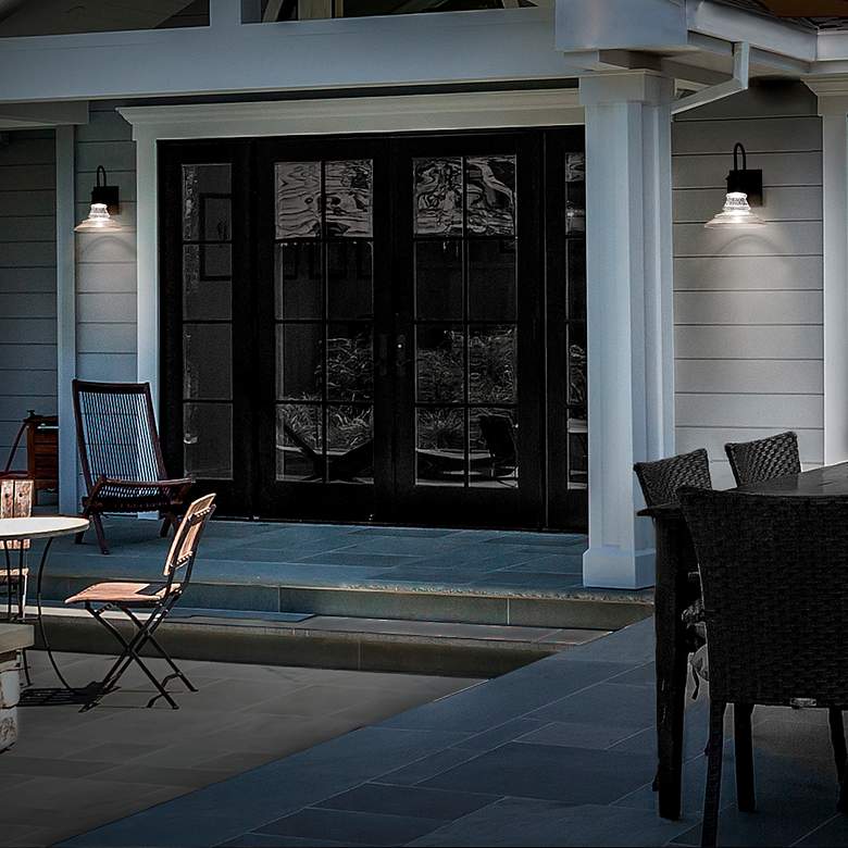 Image 6 WAC Nantucket 13 1/4" High Black LED Outdoor Wall Light more views