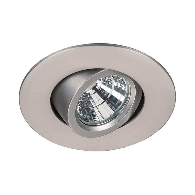 Image 1 WAC Oculux 2" Nickel LED Adjustable Complete Recessed Kit