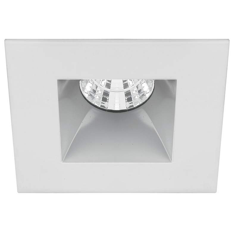 Image 1 WAC Oculux 2 inch Square Haze White LED Reflector Recessed Kit