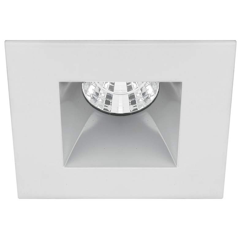 Image 1 WAC Oculux 2" Square Haze White LED Reflector Recessed Kit