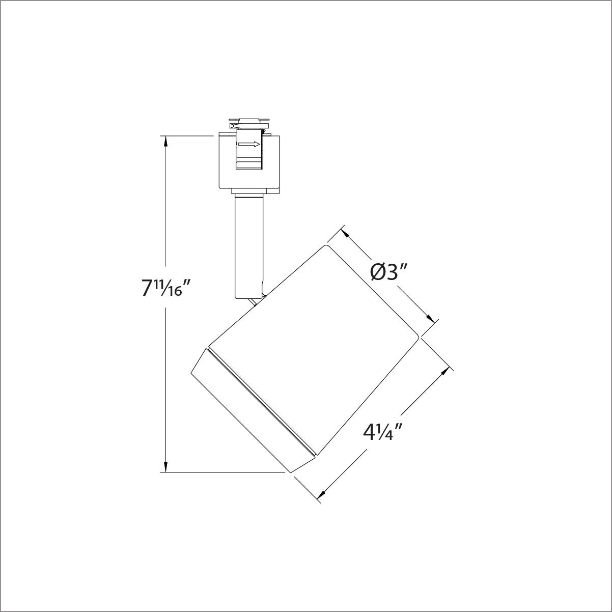 Image 2 WAC Oculux Dark Bronze LED Track Head for Halo Systems more views