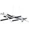 WAC Parallax 55" Wide Black LED Linear Pendant