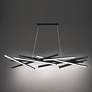 5_WAC Parallax 55" Wide Black LED Linear Pendant more views