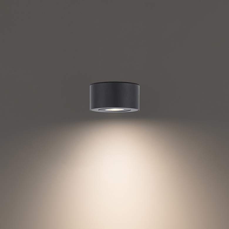 Image 5 WAC Peek 5"W Black 3000K LED Indoor/Outdoor Ceiling Light more views