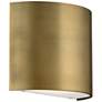 2_WAC Pocket 5 1/2" High Aged Brass LED Wall Sconce