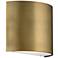 WAC Pocket 5 1/2" High Aged Brass LED Wall Sconce