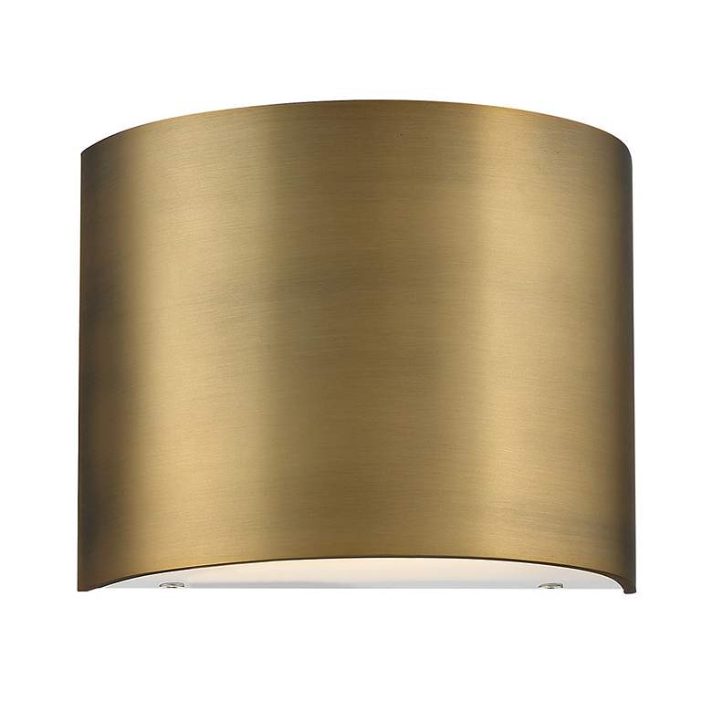 Image 3 WAC Pocket 5 1/2" High Aged Brass LED Wall Sconce more views