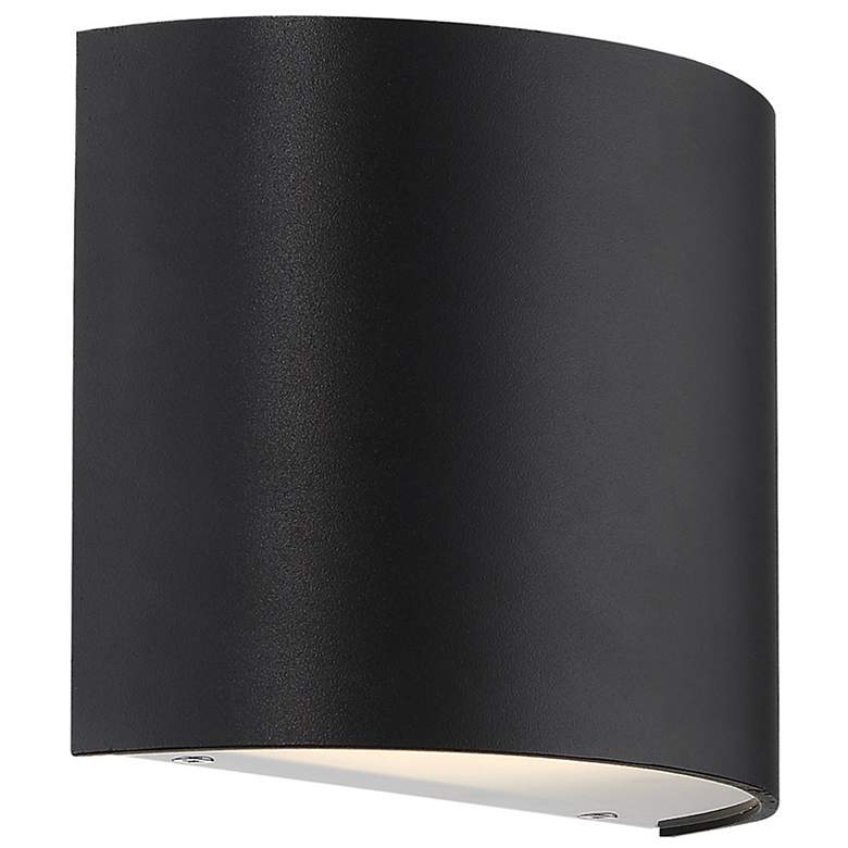 Image 1 WAC Pocket 5 1/2" High Black LED Wall Sconce
