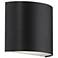WAC Pocket 5 1/2" High Black LED Wall Sconce
