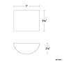 Thumbnail3 of WAC Pocket 5 1/2" High Black LED Wall Sconce more views