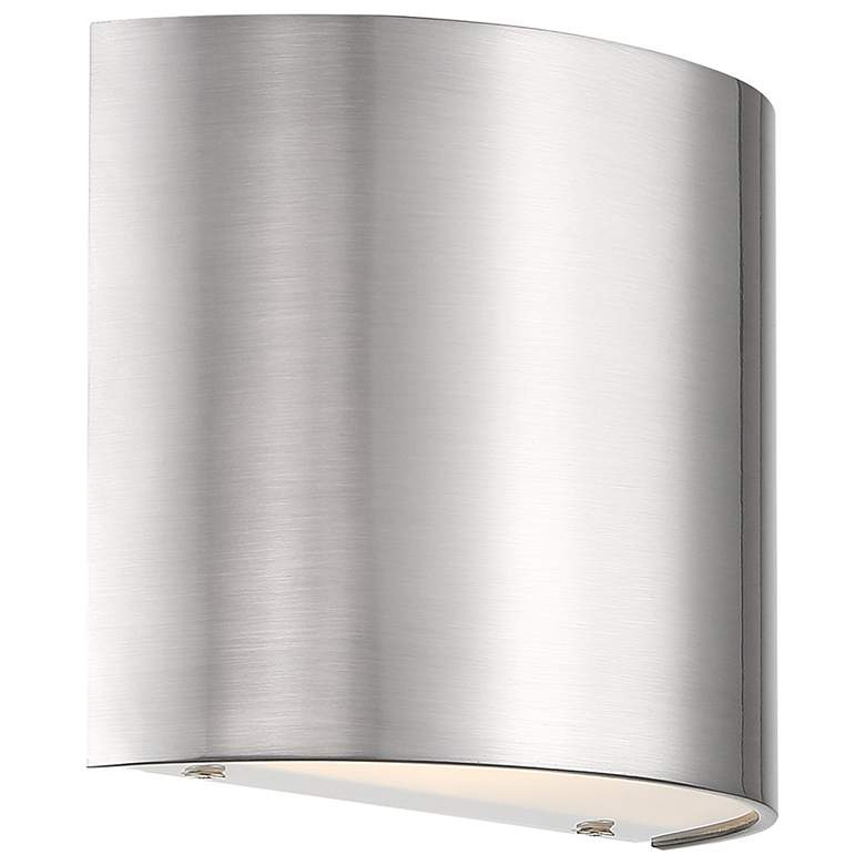 Image 1 WAC Pocket 5 3/4" High Brushed Nickel LED Wall Sconce