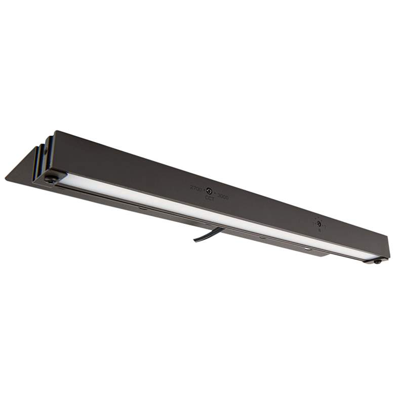 Image 1 WAC Pola 12" Wide Bronze LED Hardscape Light with Dual CCT