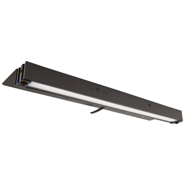Image 1 WAC Pola 6" Wide Bronze LED Hardscape Light with Dual CCT