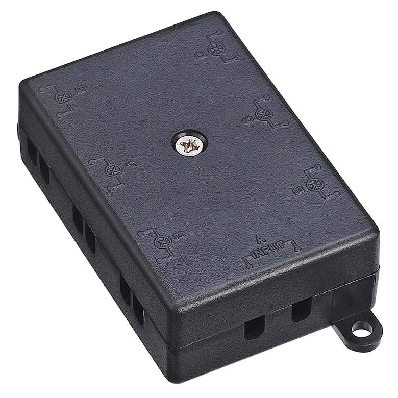 Image 1 WAC Power6 3.25" Wide Black 6-Output Multiple Terminal Block