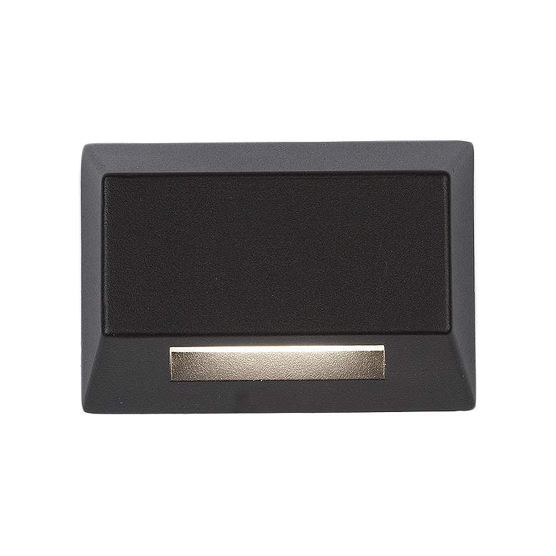 Image 1 WAC Rectangle 3 1/2 inch Wide Bronze Aluminum LED Deck Light