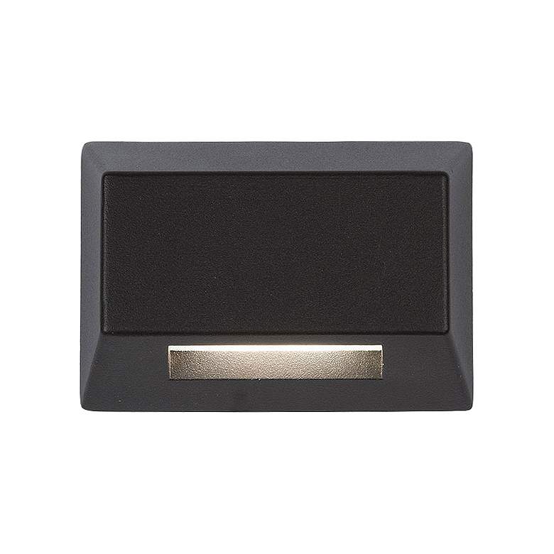 Image 1 WAC Rectangle 3 1/2" Wide Bronze Brass LED Deck Light