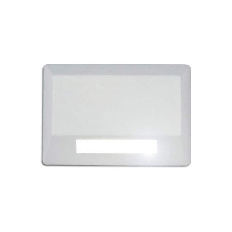 Image 1 WAC Rectangle 3 1/2" Wide White LED Deck Light