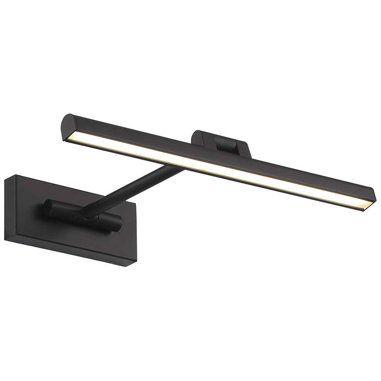 Image 1 WAC Reed 16 1/2" Wide Black LED Picture Light