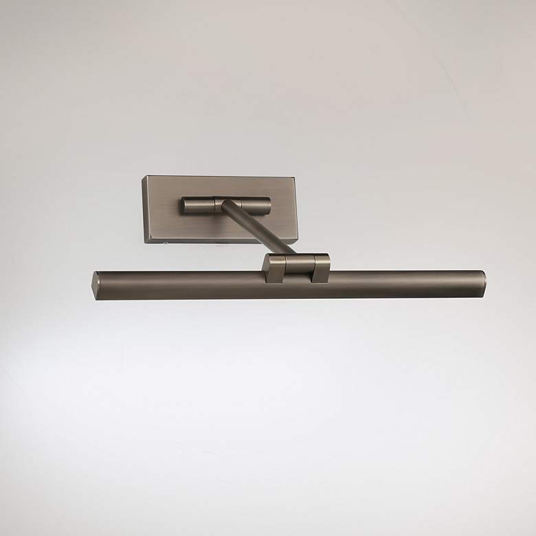 Image 3 WAC Reed 16 1/2" Wide Brushed Nickel LED Picture Light more views