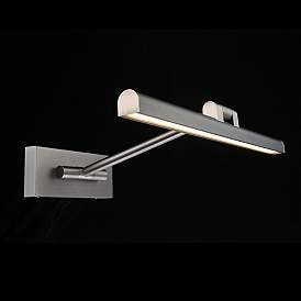 Image4 of WAC Reed 16 1/2" Wide Brushed Nickel LED Picture Light more views