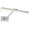 WAC Reed 24 1/2" Wide Brushed Nickel LED Picture Light