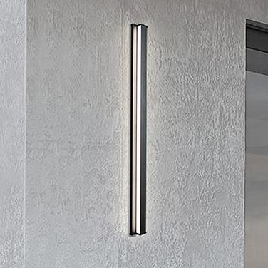 WAC Revels 48" High Black LED Outdoor Wall Light