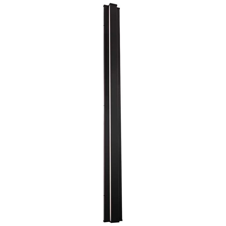 Image 1 WAC Revels 60" High Black LED Outdoor Wall Light