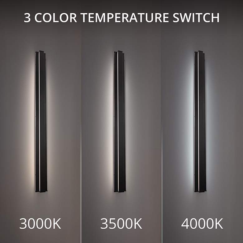 Image 3 WAC Revels 60" High Black LED Outdoor Wall Light more views