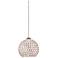 WAC Roxy 8 1/4" Wide Chrome and Crystal LED Pendant Light