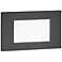 WAC Saavy 5" Wide Black Metal Rectangular LED Step Light