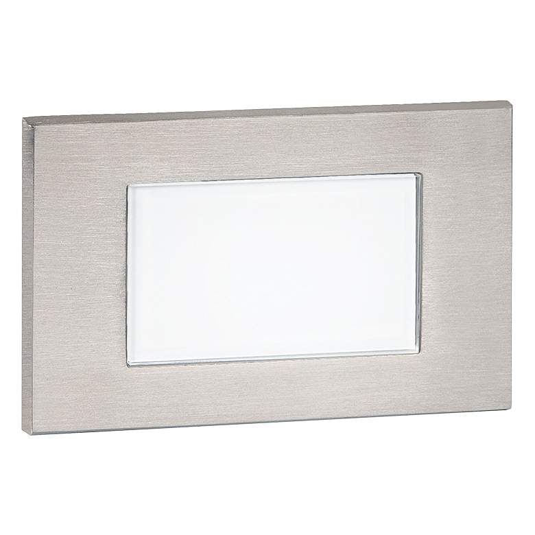 Image 1 WAC Saavy 5 inch Wide Stainless Steel Rectangular LED Step Light