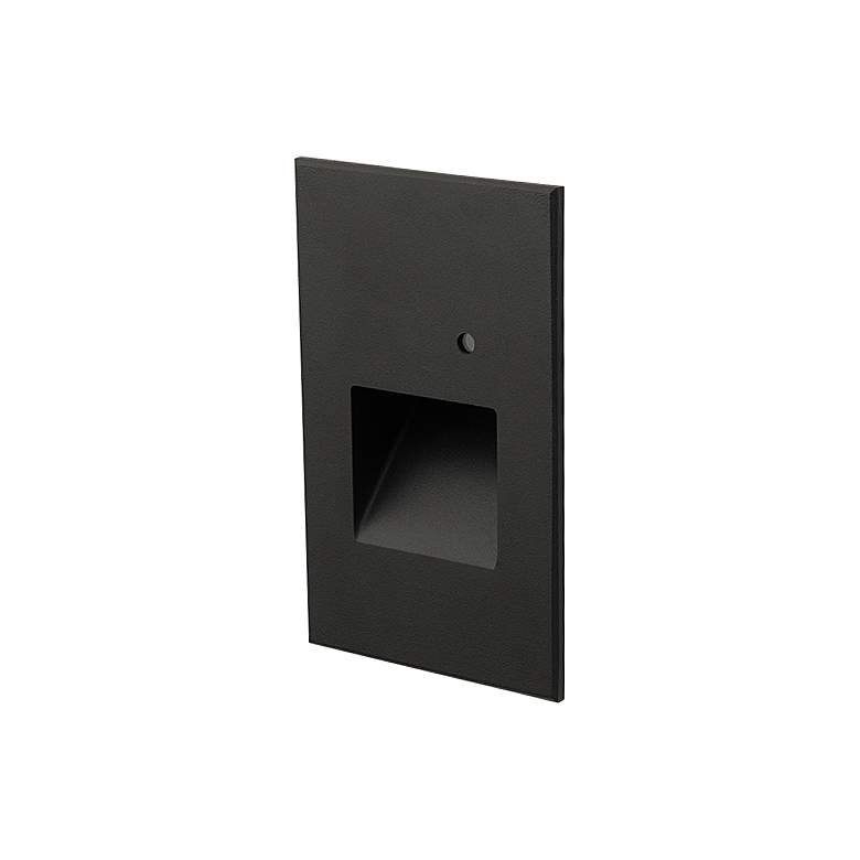 Image 1 WAC Savi 3" Wide Black LED Step Light with Photocell