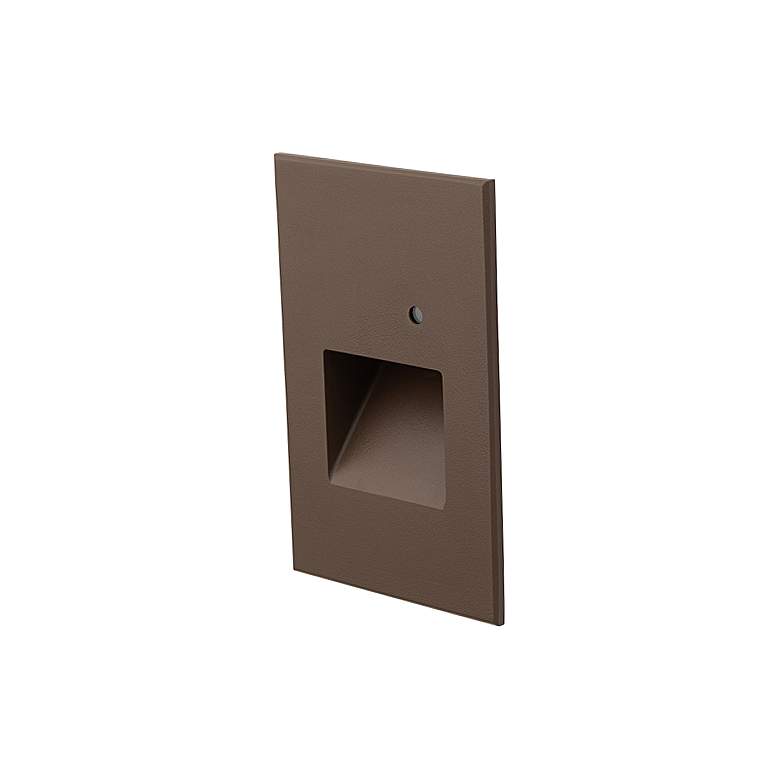 Image 1 WAC Savi 3" Wide Bronze LED Step Light with Photocell