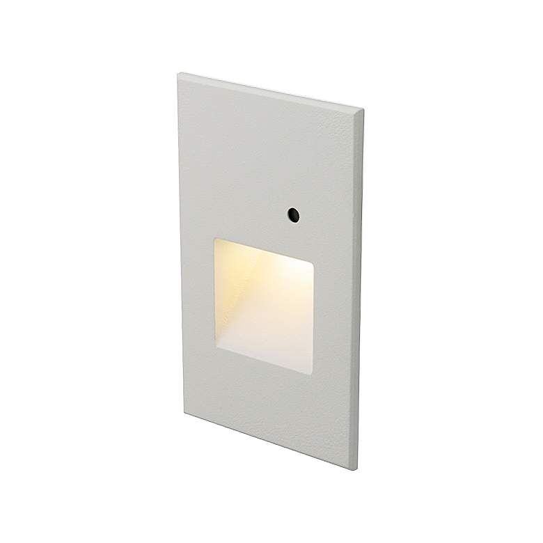 Image 1 WAC Savi 3" Wide White LED Step Light with Photocell