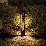 WAC Scoop 30" High Bronze 2700K LED Bollard Landscape Light
