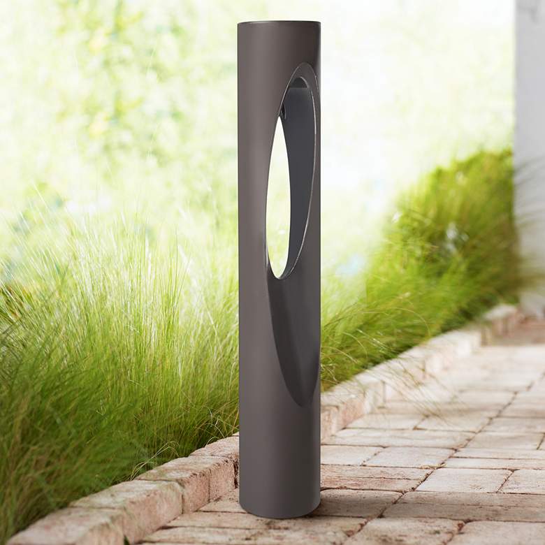 Image 1 WAC Scoop 30" High Bronze LED Bollard Landscape Light
