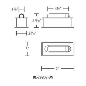 Image2 of WAC Scope 7"High Black LED Headboard Wall Light more views