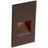WAC Siggon 3" Wide Bronze Vertical LED Landscape Step Light