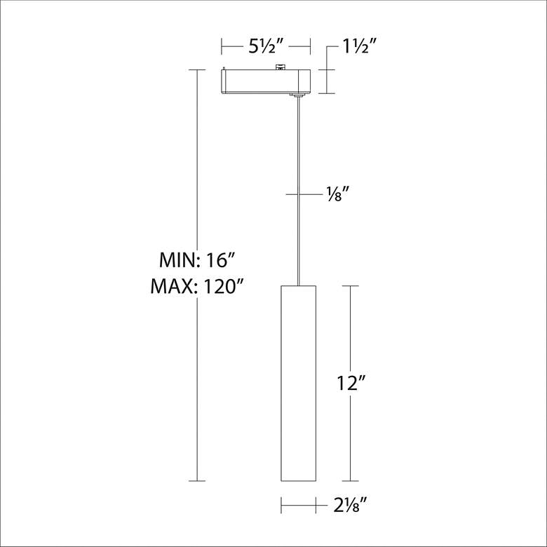 Image 2 WAC Silo 2015 Black LED Track Mini Pendant more views