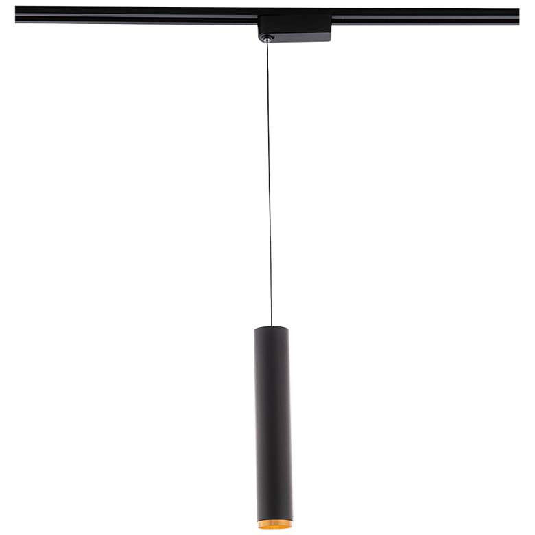 Image 1 WAC Silo 2020 Black and Gold LED Track Mini Pendant