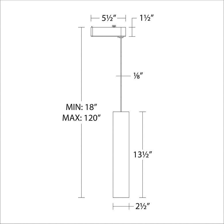 Image 2 WAC Silo 2020 Black LED Track Mini Pendant more views