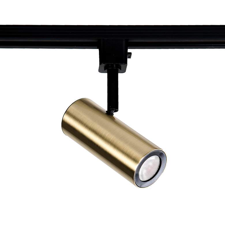 Image 1 WAC Silo Brushed Brass 10W LED Track Head for Juno Systems
