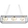 WAC Sinclair 42 1/2" Wide Black 3-Light LED Linear Pendant