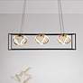 Thumbnail2 of WAC Sinclair 42 1/2" Wide Black 3-Light LED Linear Pendant