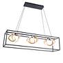 5_WAC Sinclair 42 1/2" Wide Black 3-Light LED Linear Pendant more views