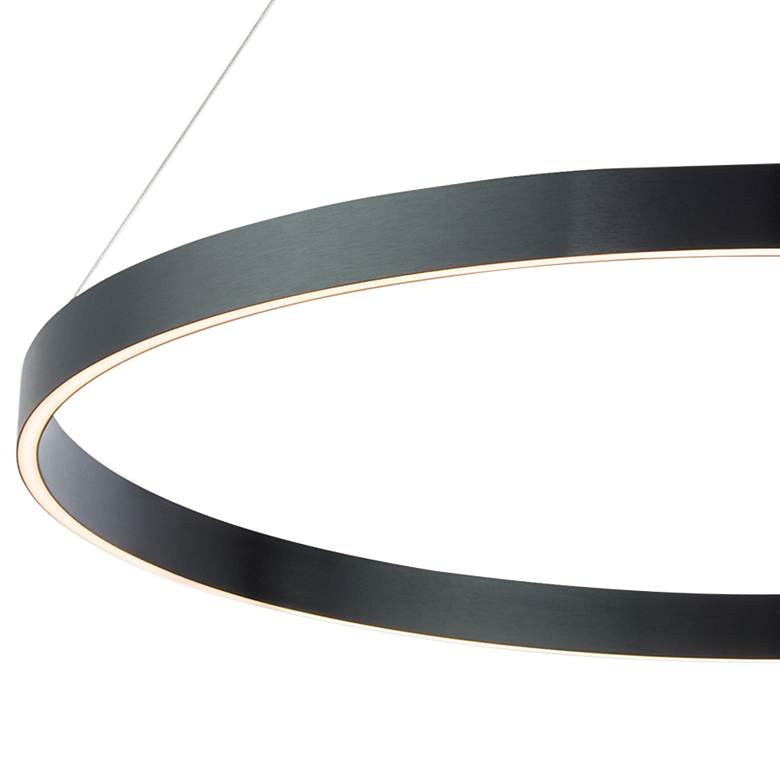 Image 2 WAC Sirius 30 1/2" Wide Brushed Black LED Pendant Light more views