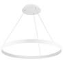 1_WAC Sirius 30 1/2" Wide White LED Ring Pendant Light
