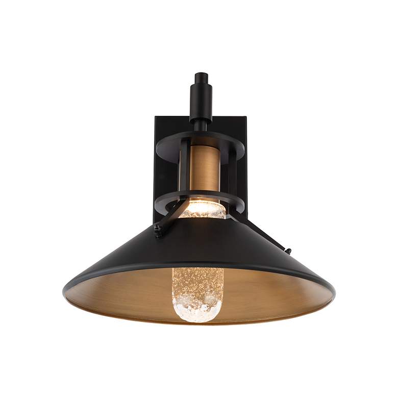 Image 2 WAC Sleepless 14 3/4"H Black Brass LED Outdoor Wall Light more views