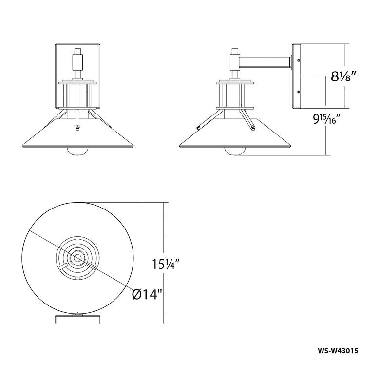 Image 4 WAC Sleepless 14 3/4"H Black Brass LED Outdoor Wall Light more views